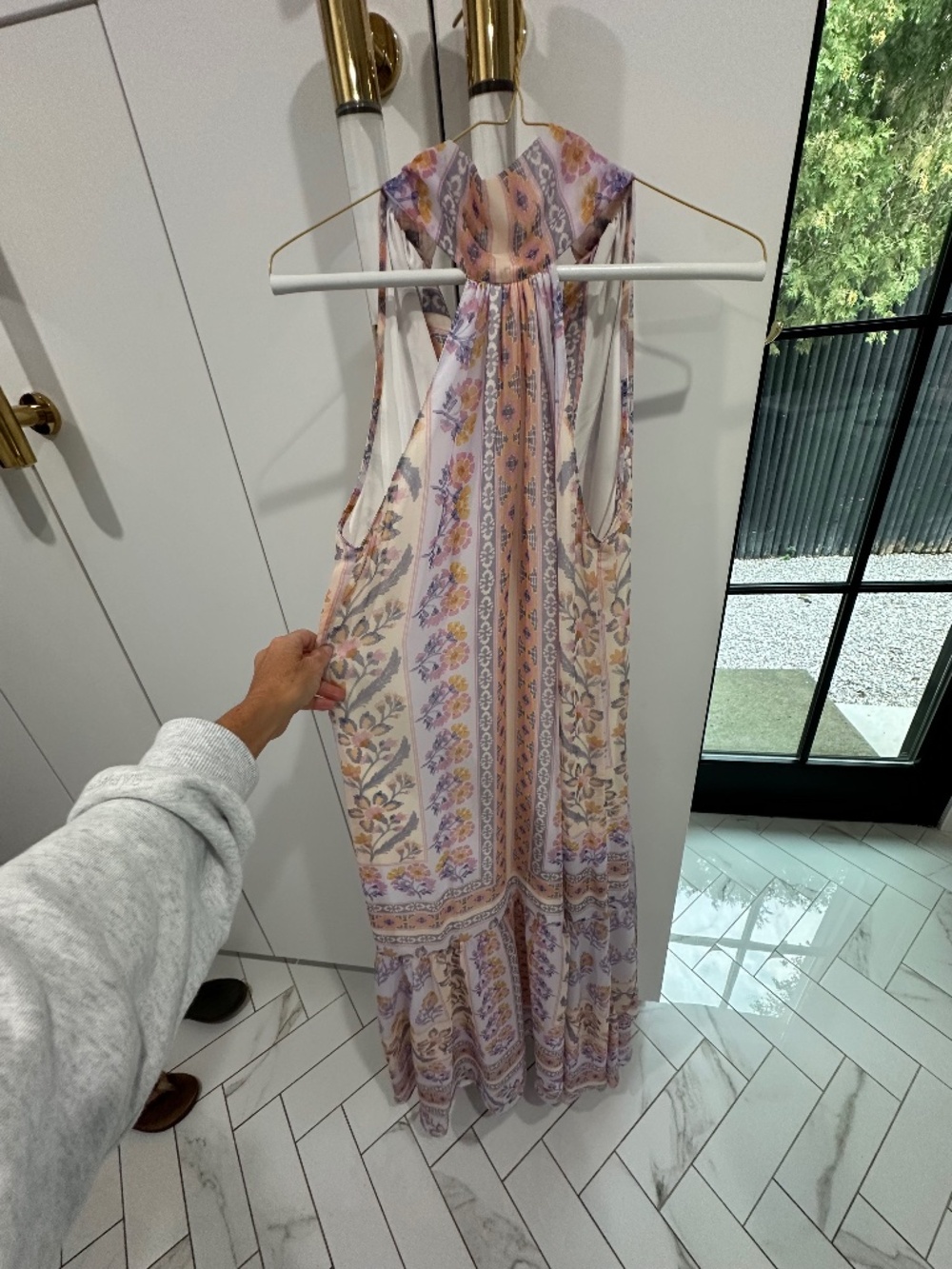 Amanda Uprichard Calabria Print Maxi Dress XS